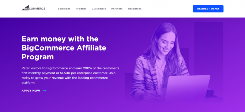 BigCommerce Affiliate Program Landing Page