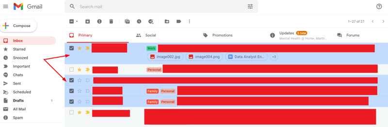 Creating a new label on Gmail