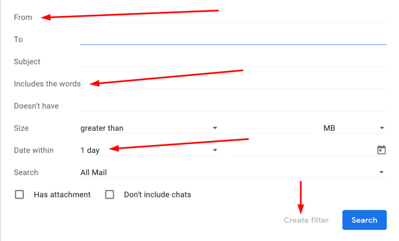 Creating a new label on Gmail