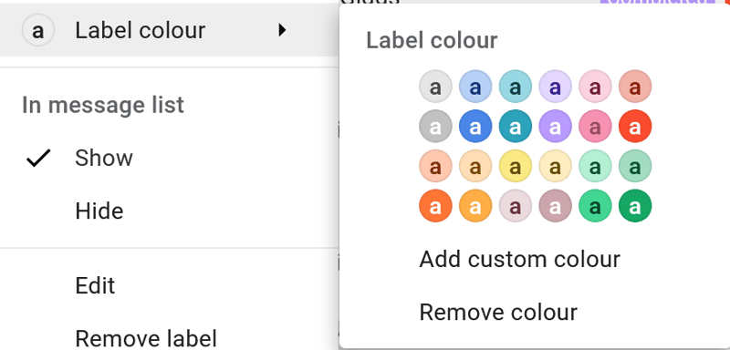 Creating a new label on Gmail - labels