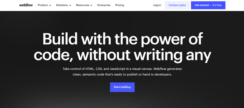 Webflow website
