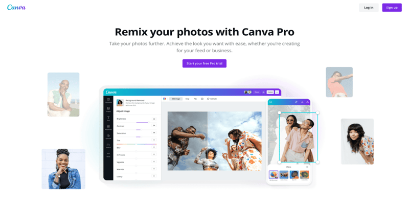 Canva Homepage