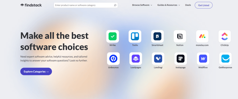 Findstack Homepage