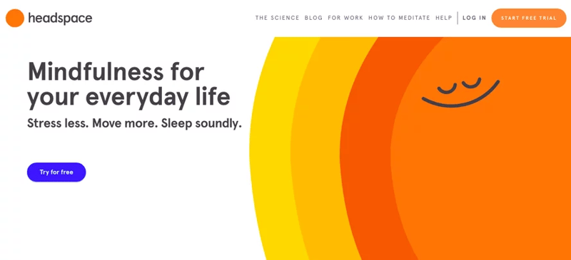 Headspace Homepage