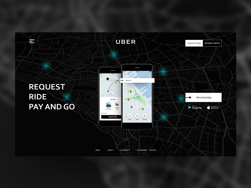 Uber Homepage