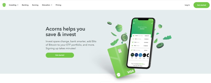 Acorns Homepage