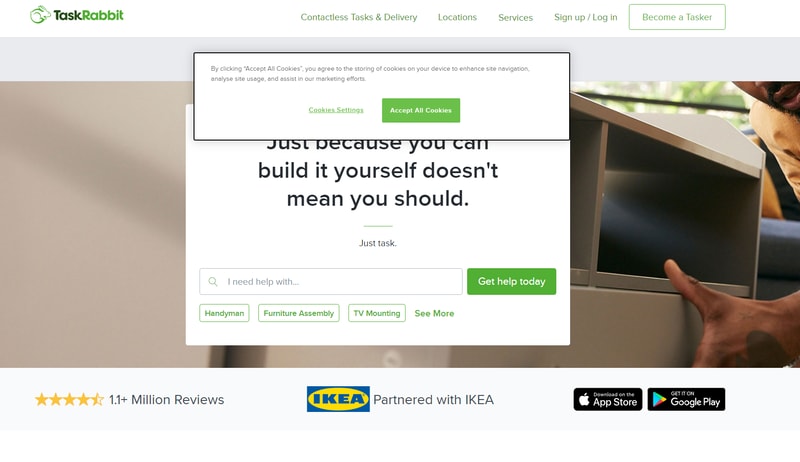 TaskRabbit Homepage