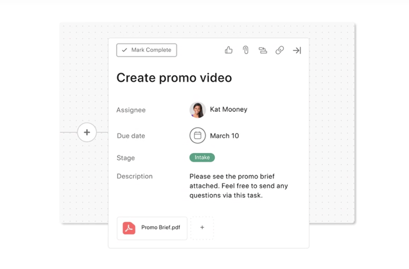 Asana Task Card