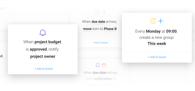 Monday automations