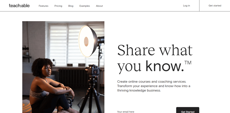 Teachable Landing Page