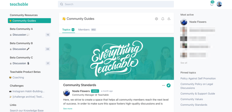 Techable Community Feature
