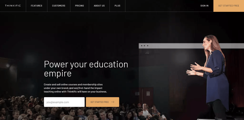 Thinkific Landing Page