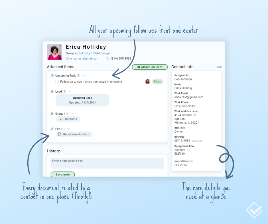 Less Annoying CRM screenshot 3