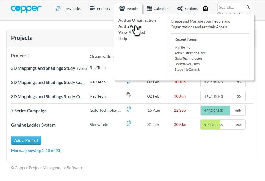 Copper Project screenshot 2