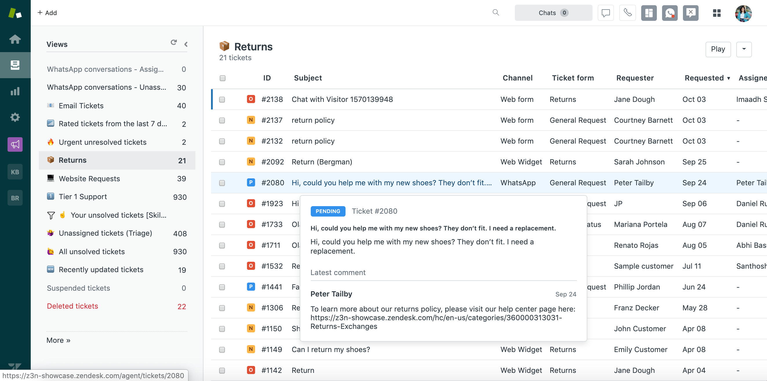 Zendesk Chat screenshot 6