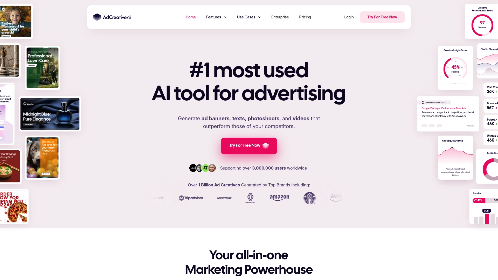 AdCreative.ai Homepage