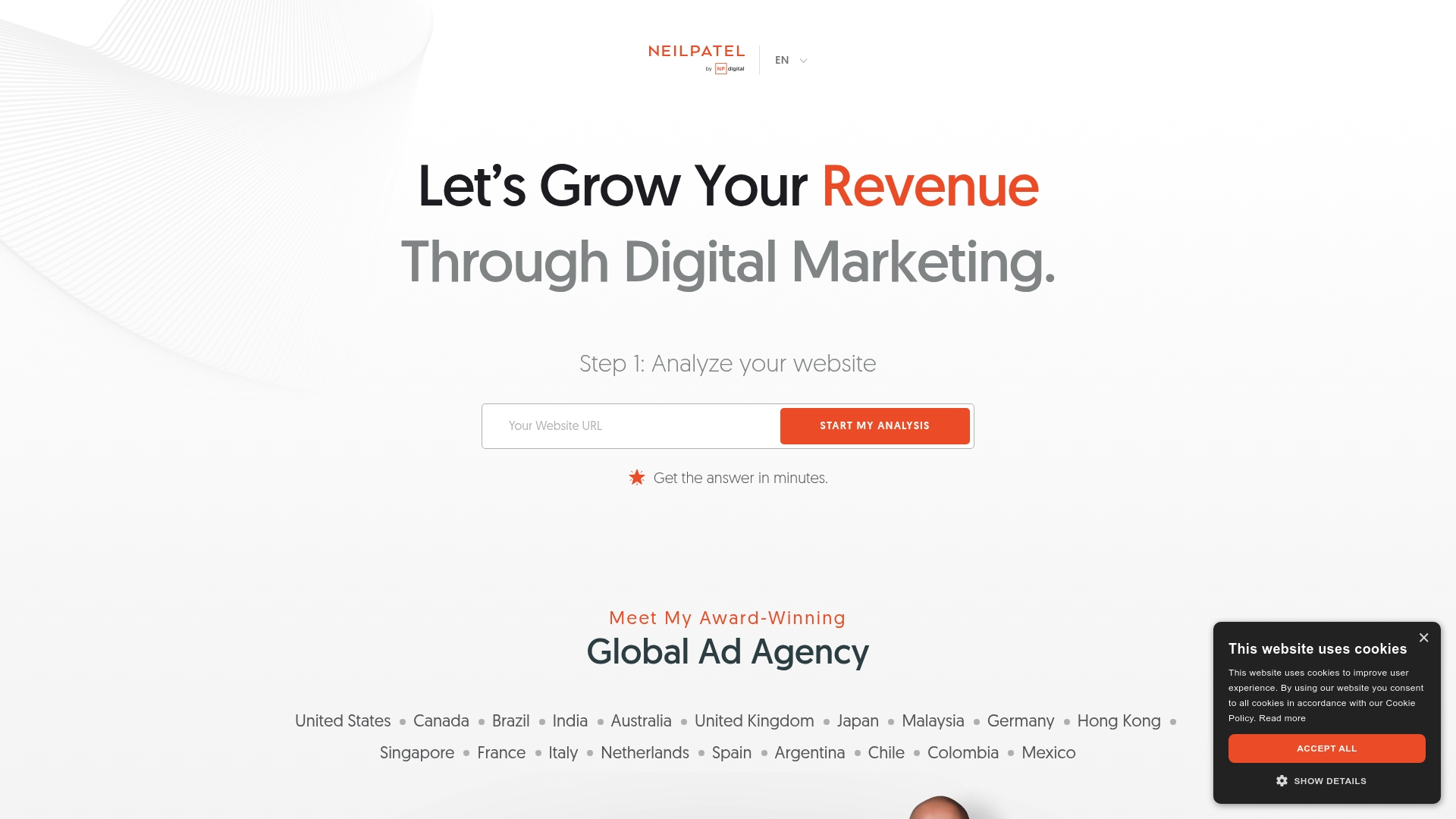 Kissmetrics Homepage