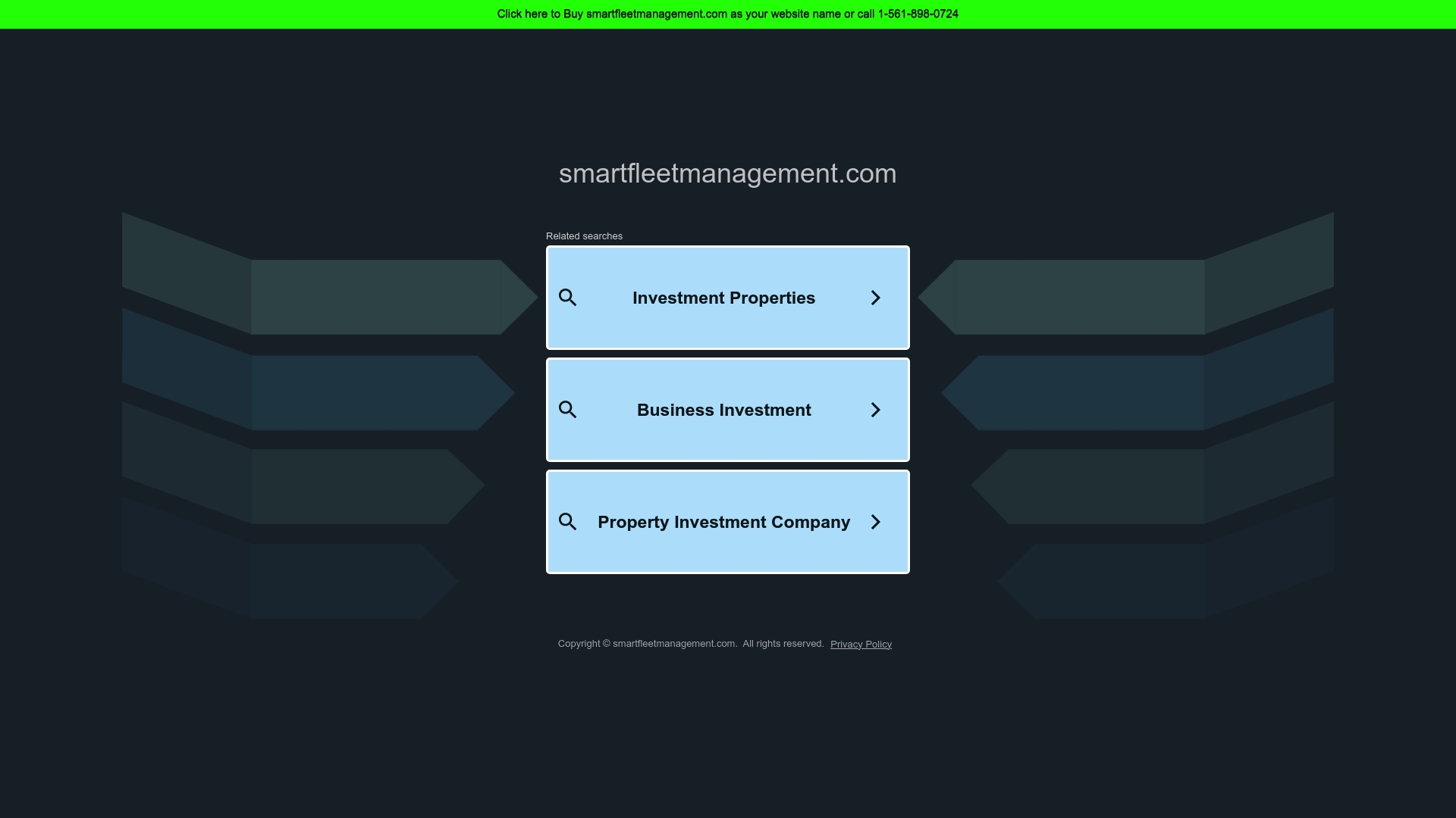 Smart Fleet Management Homepage