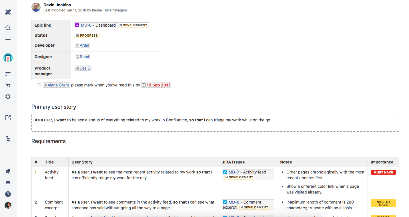 Confluence screenshot 5