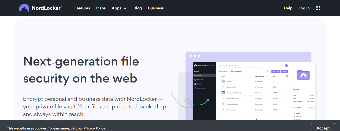 Nordlocker screenshot 1