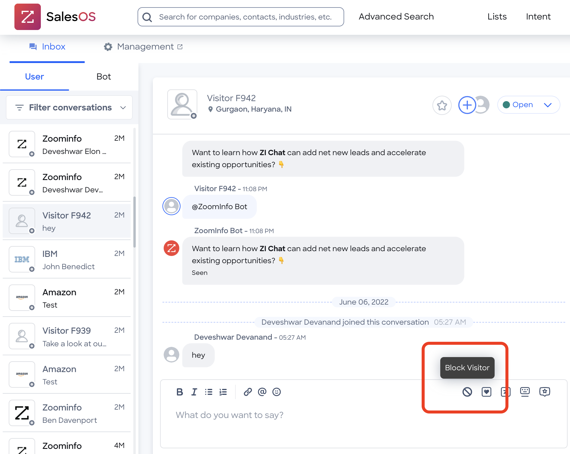 ZoomInfo Chat screenshot 2