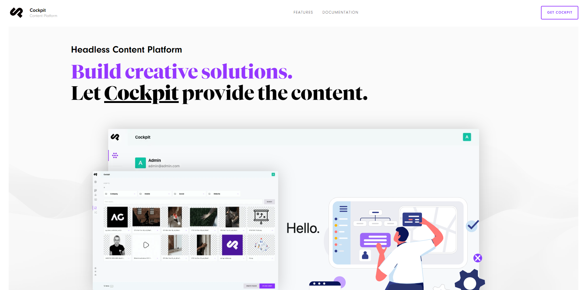 Cockpit CMS screenshot 3