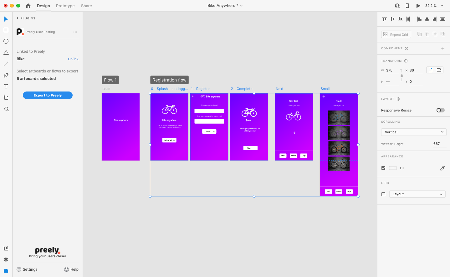 Adobe XD screenshot 4