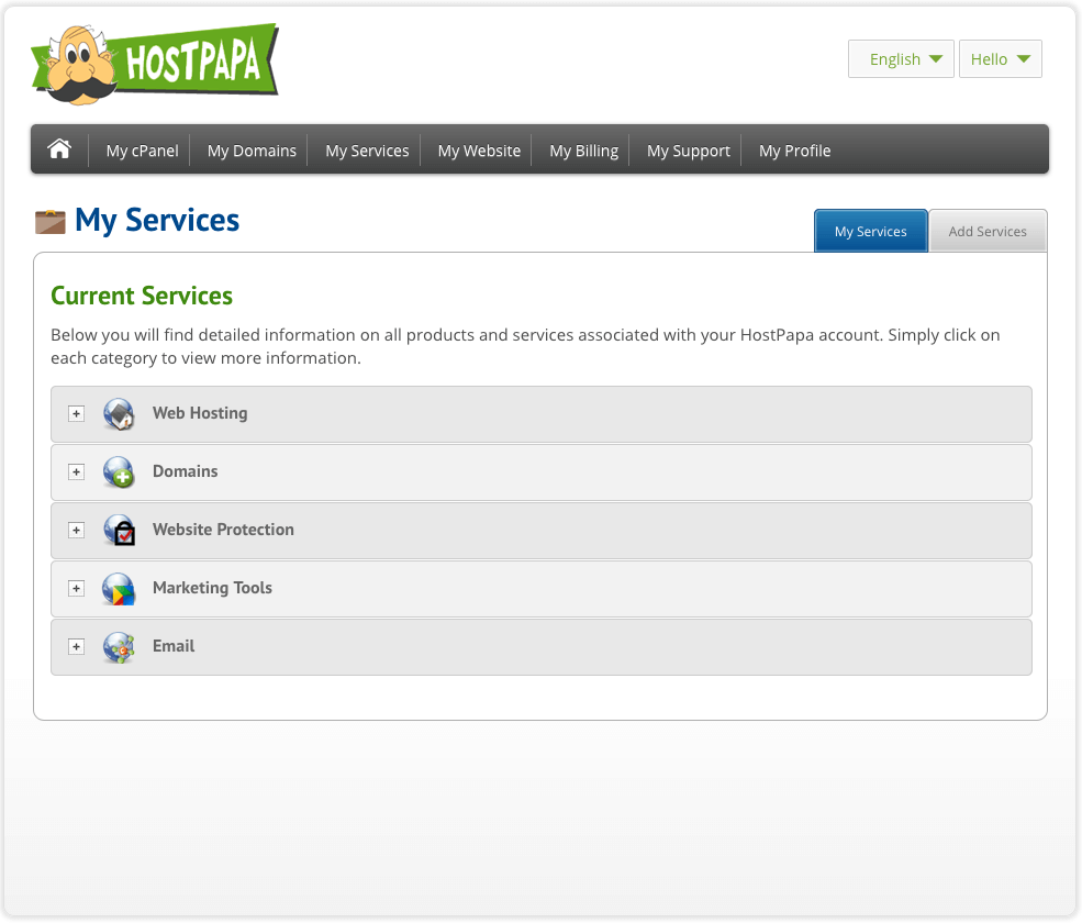 HostPapa screenshot 4