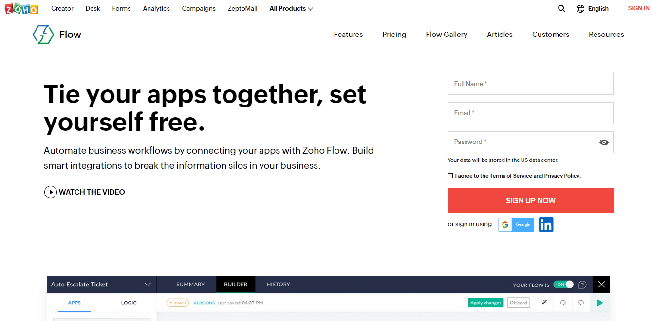 Zoho Flow screenshot 1
