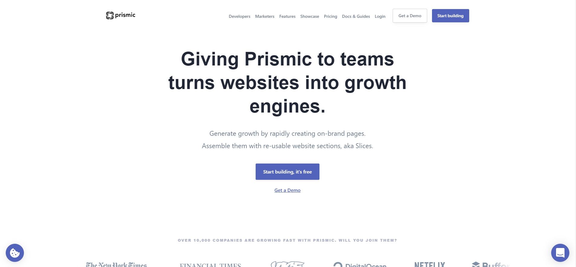 Prismic screenshot 1