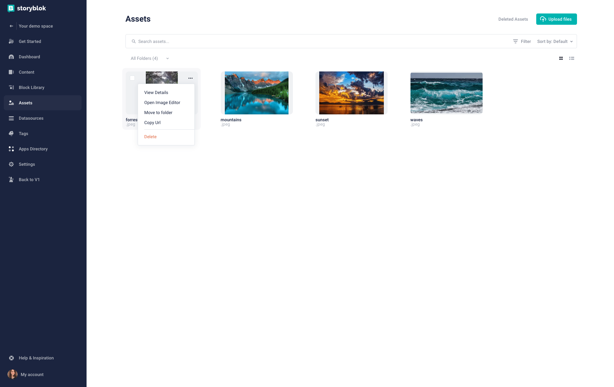 Storyblok screenshot 2