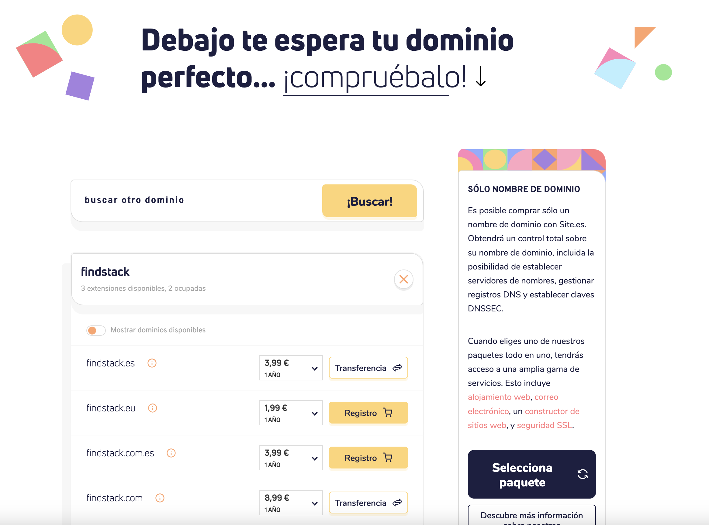 Site.es screenshot 2