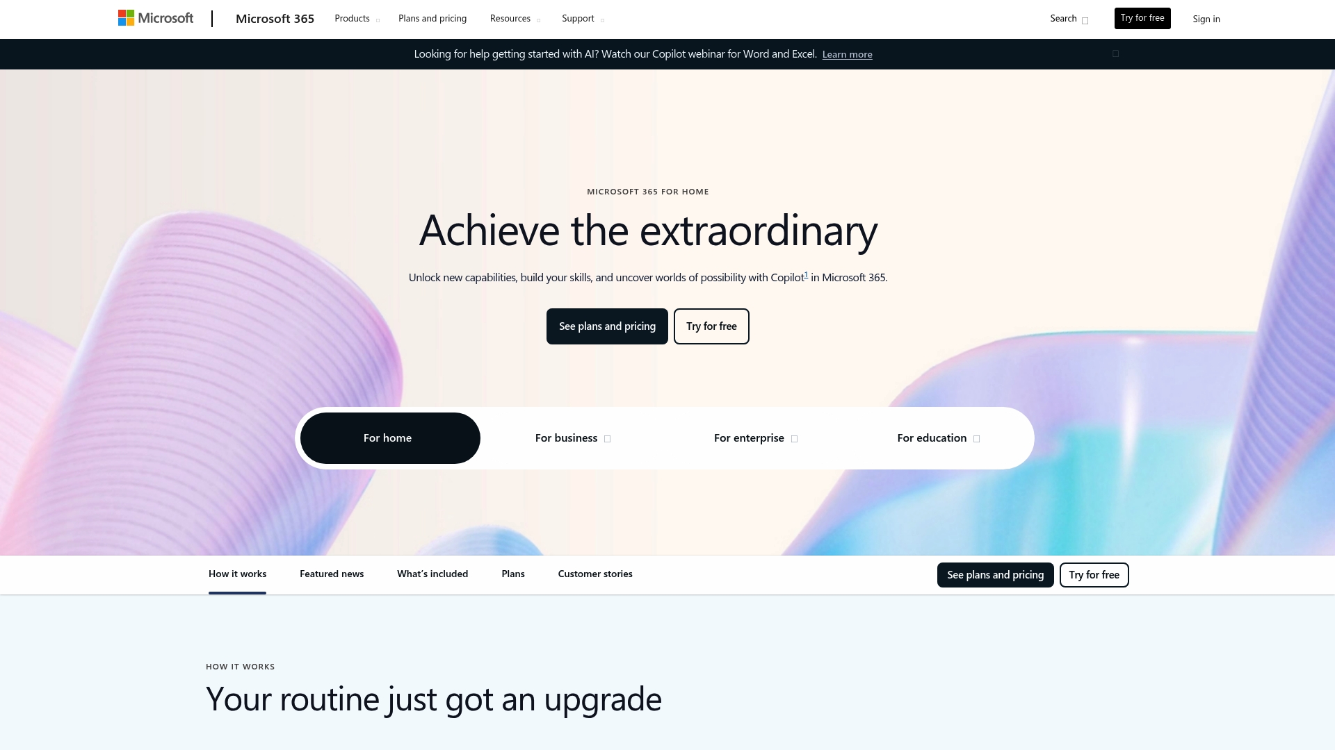 Microsoft 365 Homepage