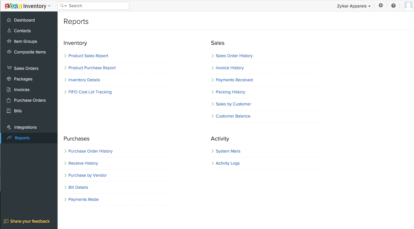 Zoho Inventory screenshot 2