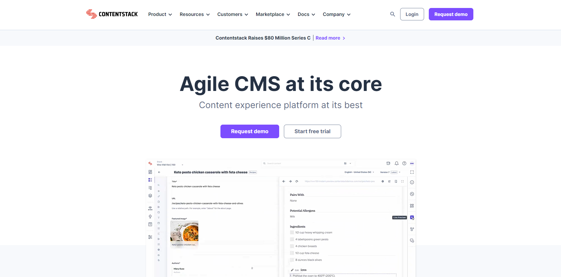 Contentstack screenshot 1