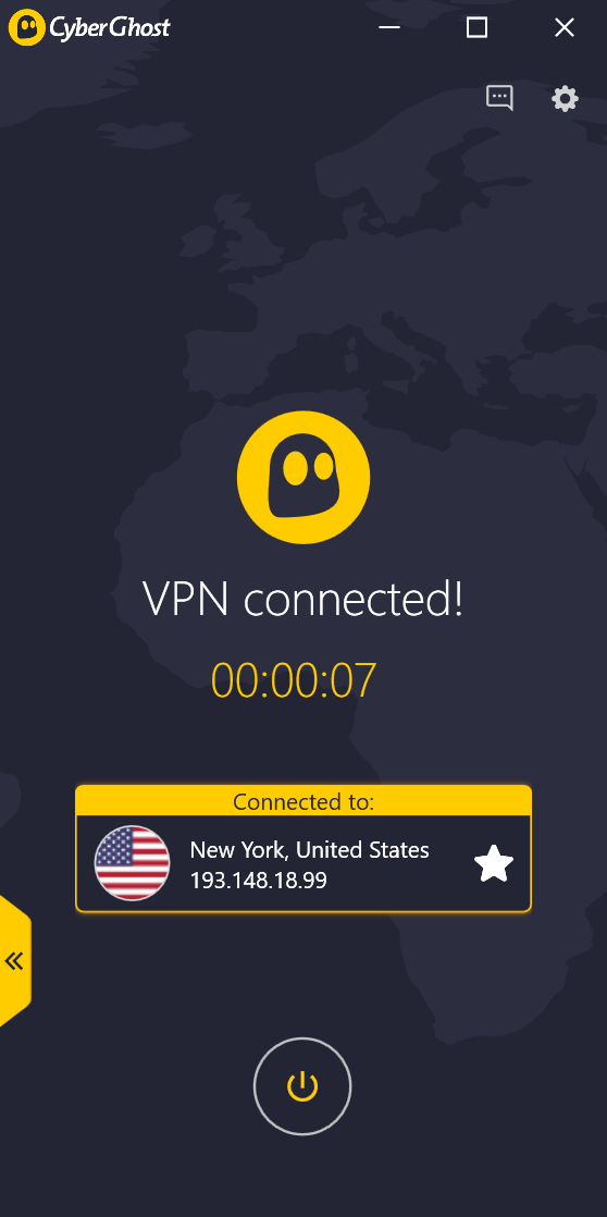 Cyberghost screenshot 3