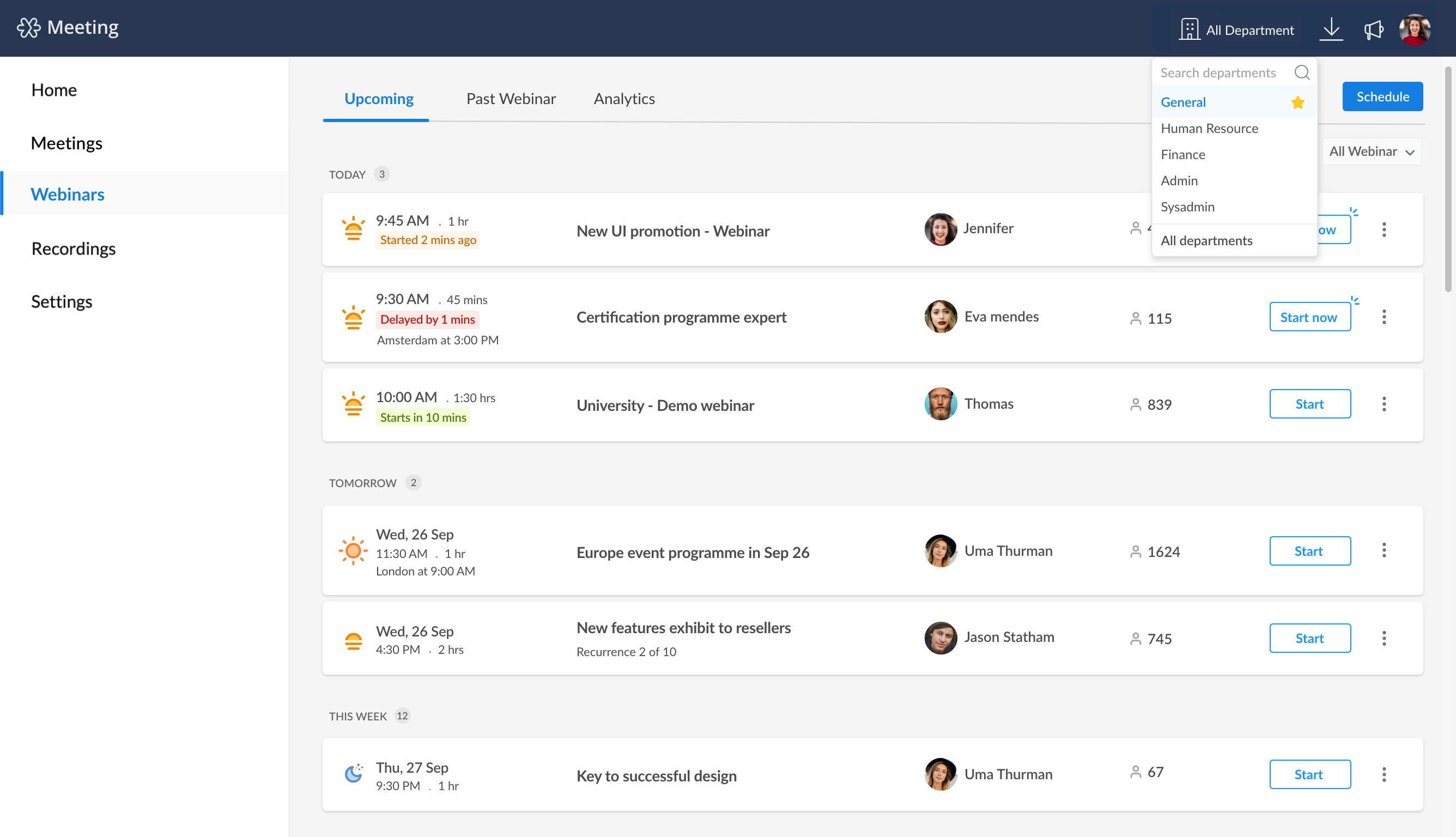 Zoho Meeting screenshot 1