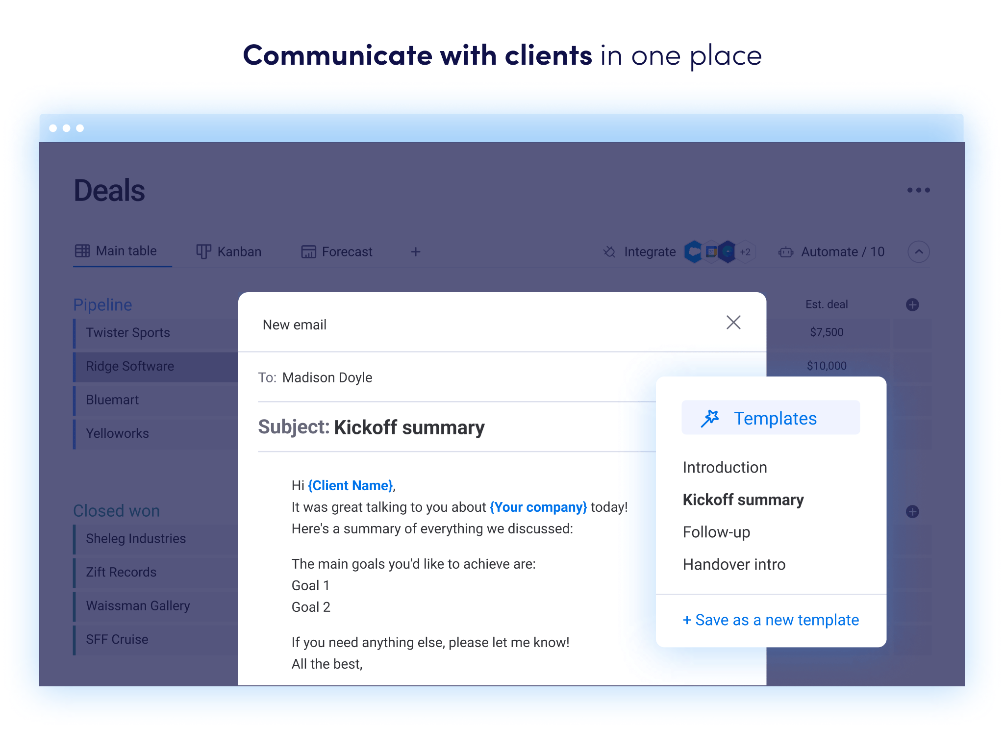 monday CRM screenshot 5