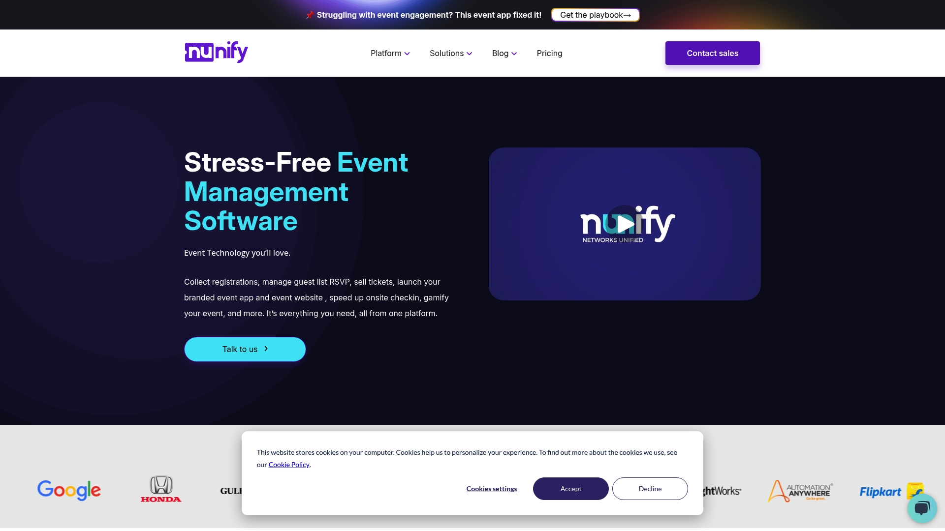 Nunify Homepage
