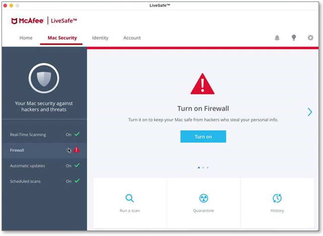 McAfee screenshot 3