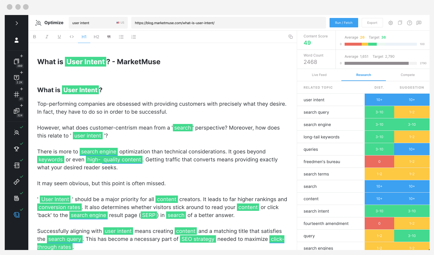 MarketMuse screenshot 3