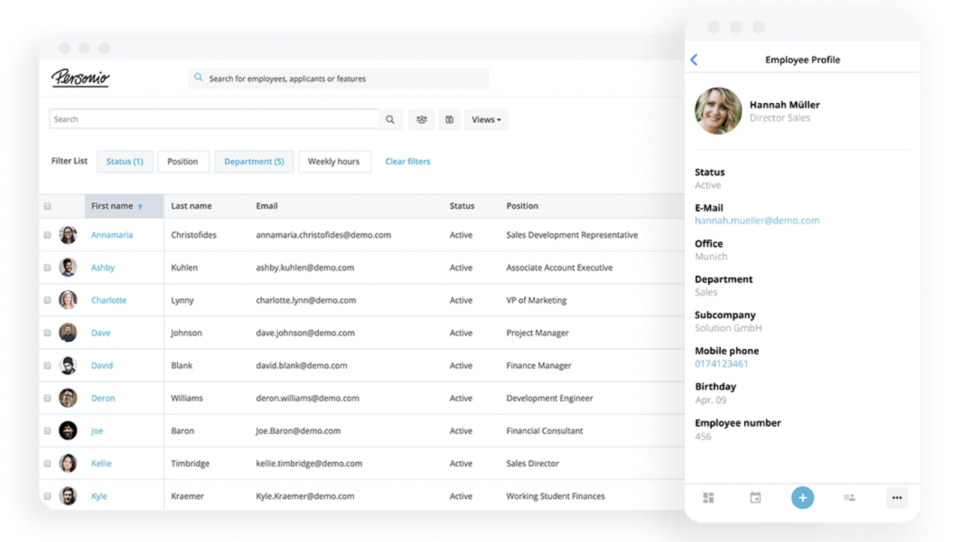 Personio screenshot 3