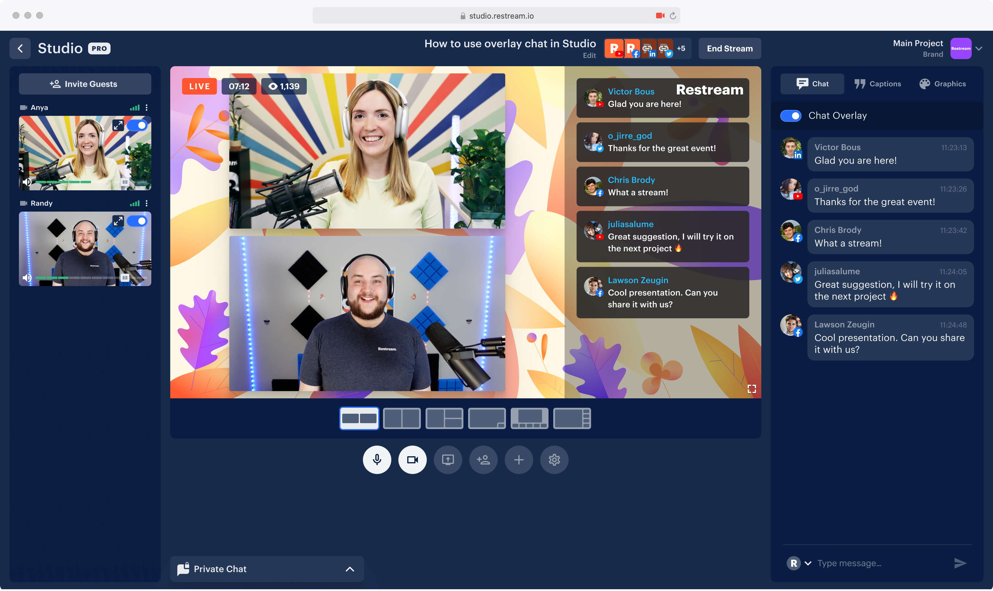 Restream screenshot 5