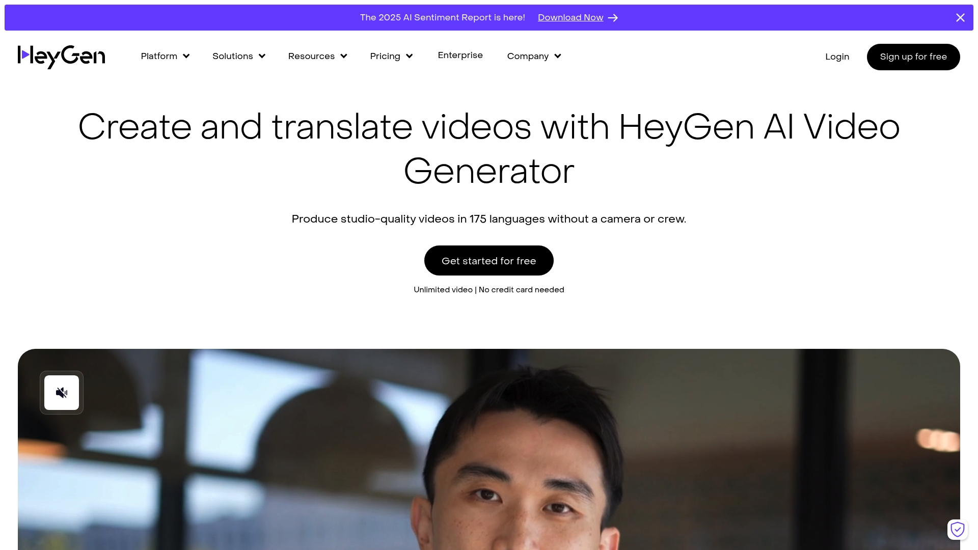 Heygen Homepage