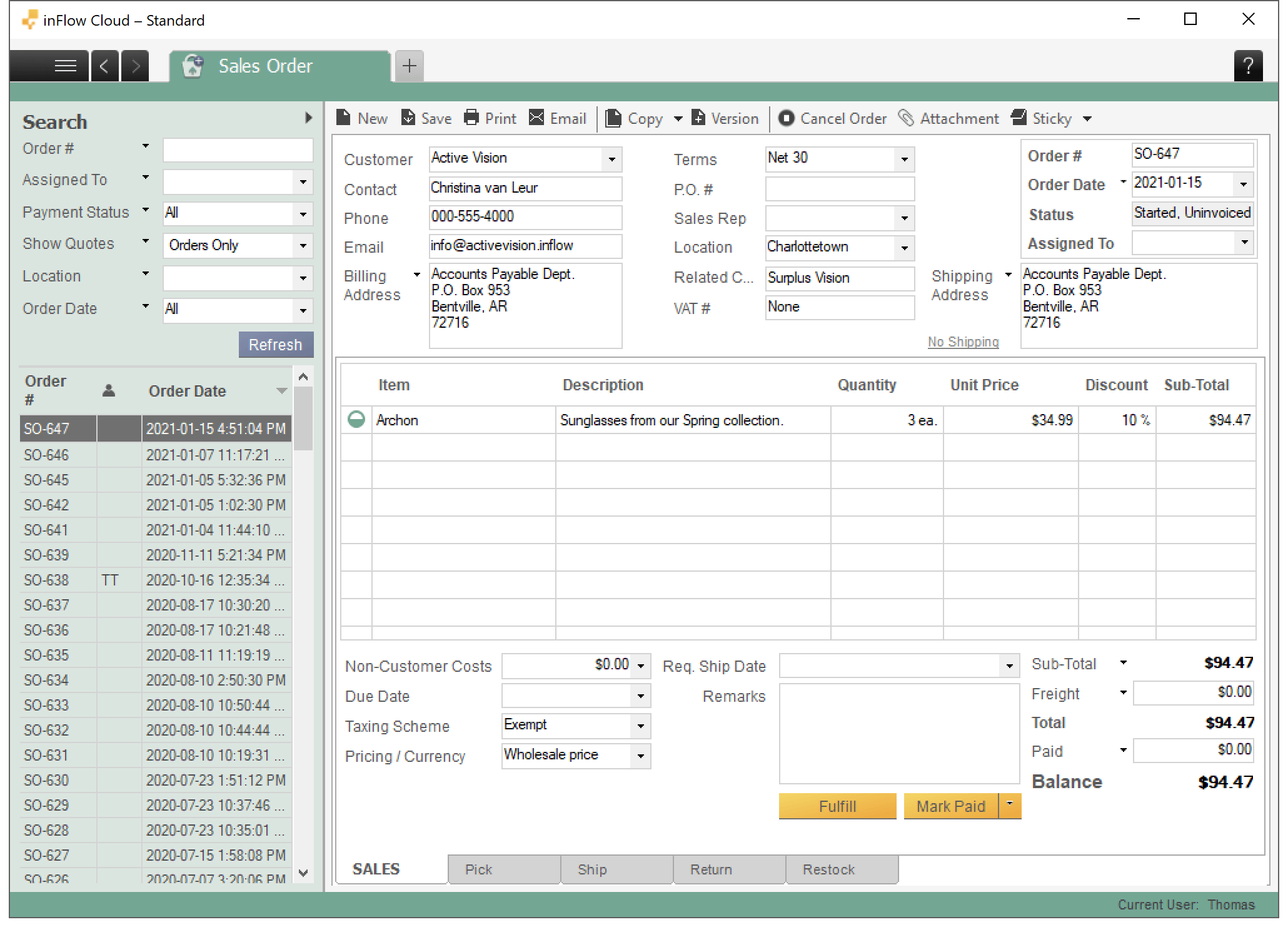 inFlow Inventory screenshot 6