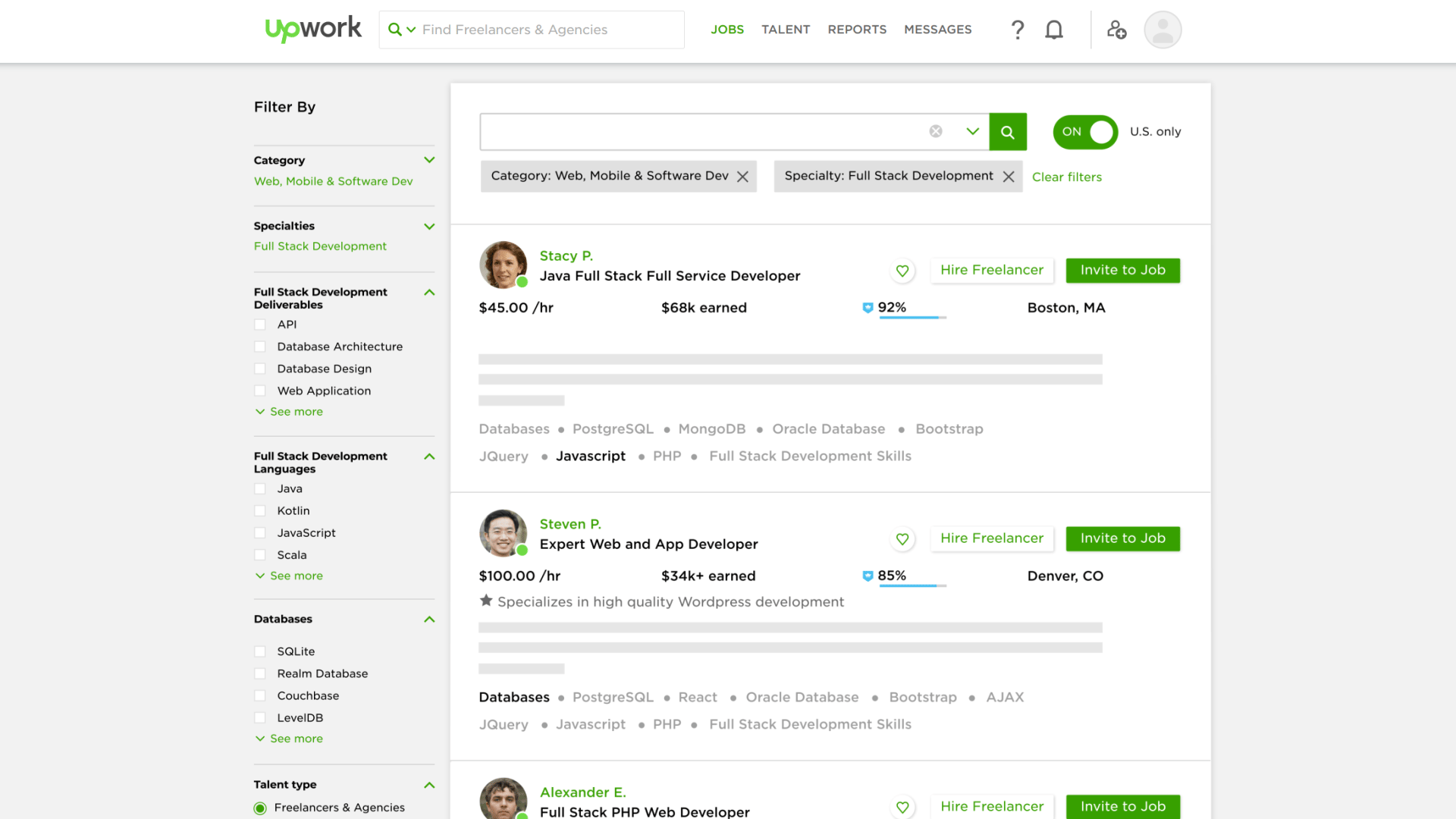 Upwork screenshot 2