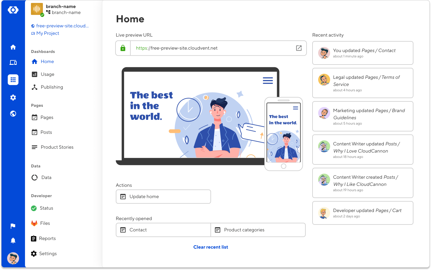 CloudCannon screenshot 4