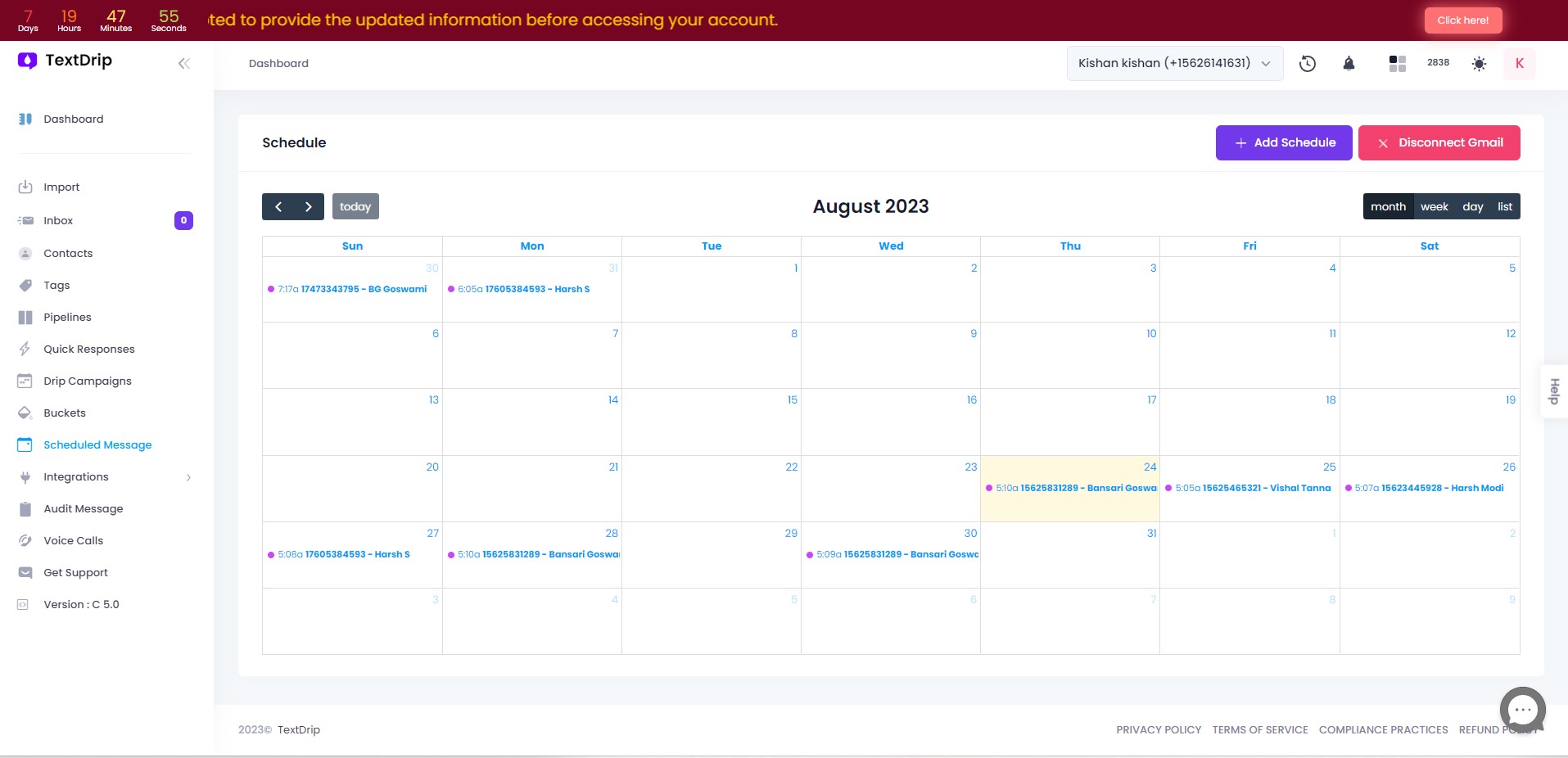 Textdrip screenshot 2