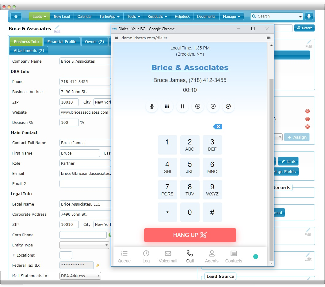 IRIS CRM screenshot 7