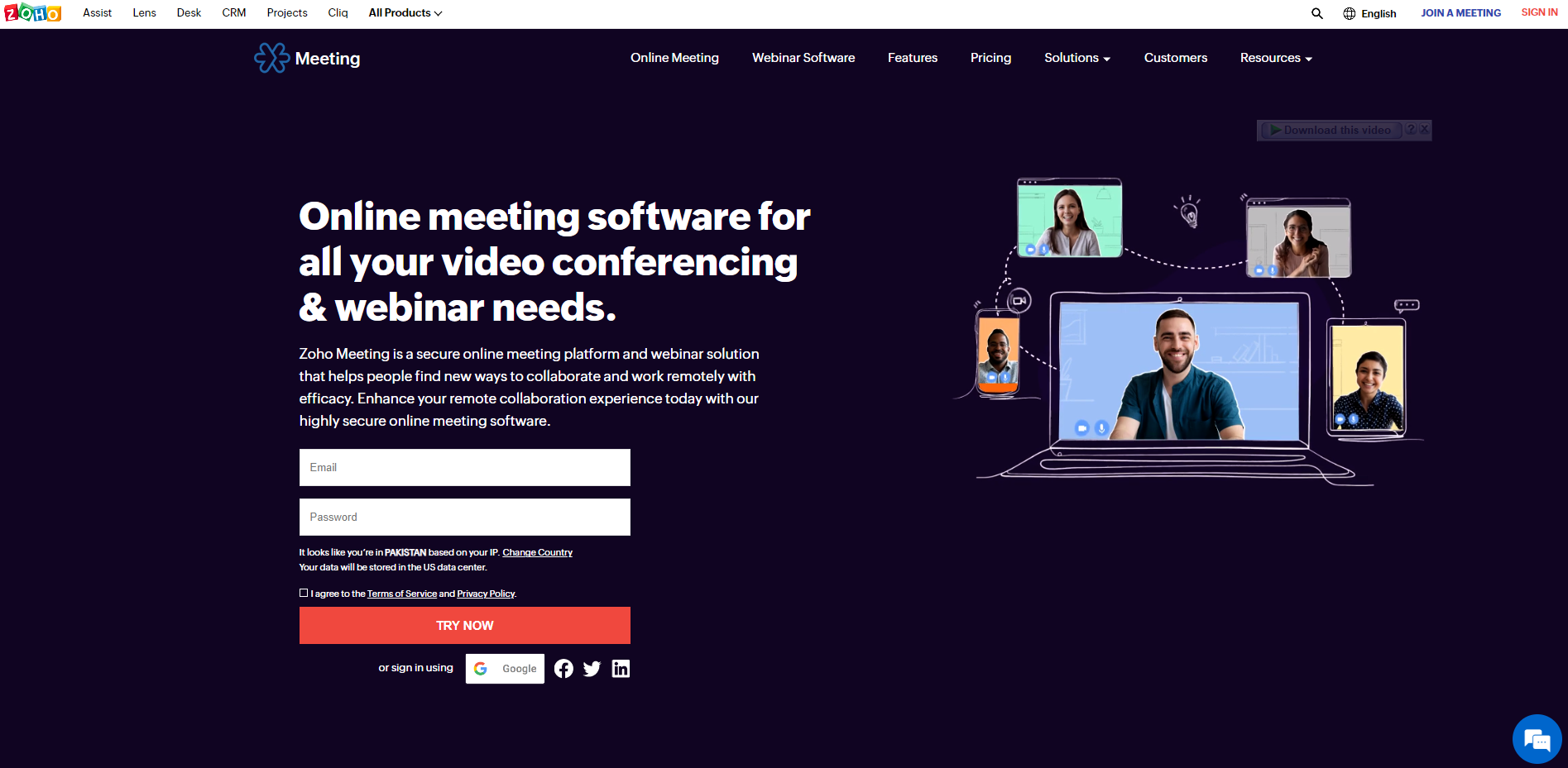 Zoho Meeting screenshot 3